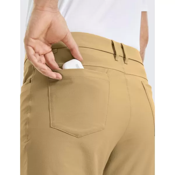 CRZ YOGA Mens All Day Comfy Golf Pants with 5Pocket  30quot32quot34 Quick Dry Lightweight Casual Work Stretch PantsKhaki Sand