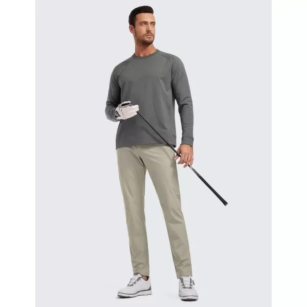 CRZ YOGA Mens All Day Comfy Golf Pants with 5Pocket  30quot32quot34 Quick Dry Lightweight Casual Work Stretch PantsKhali Barley