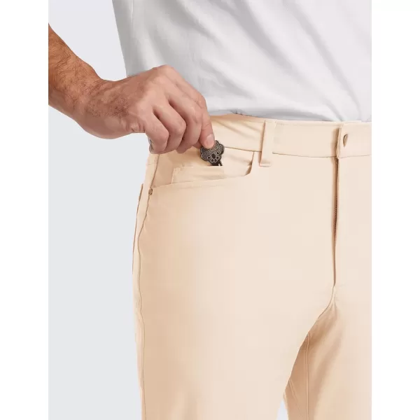 CRZ YOGA Mens All Day Comfy Golf Pants with 5Pocket  30quot32quot34 Quick Dry Lightweight Casual Work Stretch PantsRaw Linen