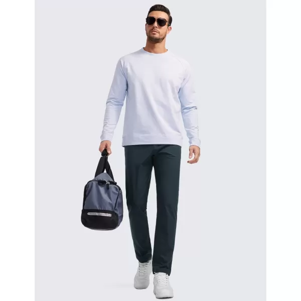 CRZ YOGA Mens All Day Comfy Golf Pants with 5Pocket  30quot32quot34 Quick Dry Lightweight Casual Work Stretch PantsTrue Navy