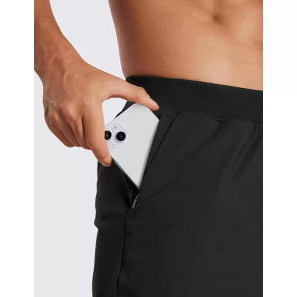 CRZ YOGA Mens FourWay Stretch Workout Shorts  5quot Soft Durable Casual Athletic Shorts with Pocket Gym Running HikingBlack