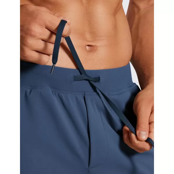 CRZ YOGA Mens FourWay Stretch Workout Shorts  5quot Soft Durable Casual Athletic Shorts with Pocket Gym Running HikingElectric Blue
