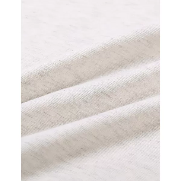 CRZ YOGA Pima Cotton Women Racerback Sleeveless Workout Tops High Neck Ruched Side Tank Top Athletic Casual Loose ShirtsIce GreyWhite