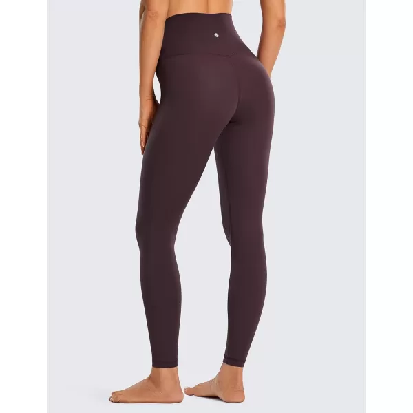 CRZ YOGA Womens Brushed Naked Feeling Workout Leggings 28quot High Waisted Gym Compression Tummy Control Yoga PantsArctic Plum