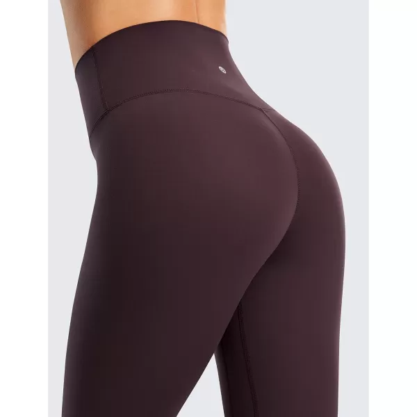 CRZ YOGA Womens Brushed Naked Feeling Workout Leggings 28quot High Waisted Gym Compression Tummy Control Yoga PantsArctic Plum