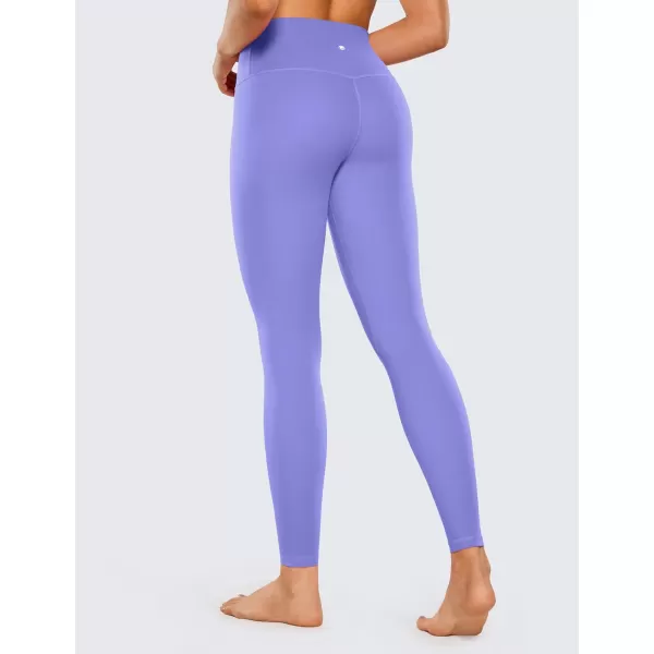 CRZ YOGA Womens Brushed Naked Feeling Workout Leggings 28quot High Waisted Gym Compression Tummy Control Yoga PantsDark Lavender Purple
