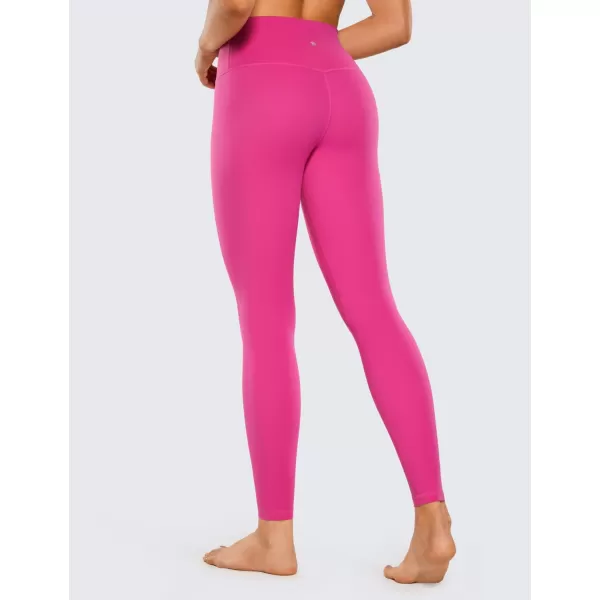 CRZ YOGA Womens Brushed Naked Feeling Workout Leggings 28quot High Waisted Gym Compression Tummy Control Yoga PantsHibiscus Purple