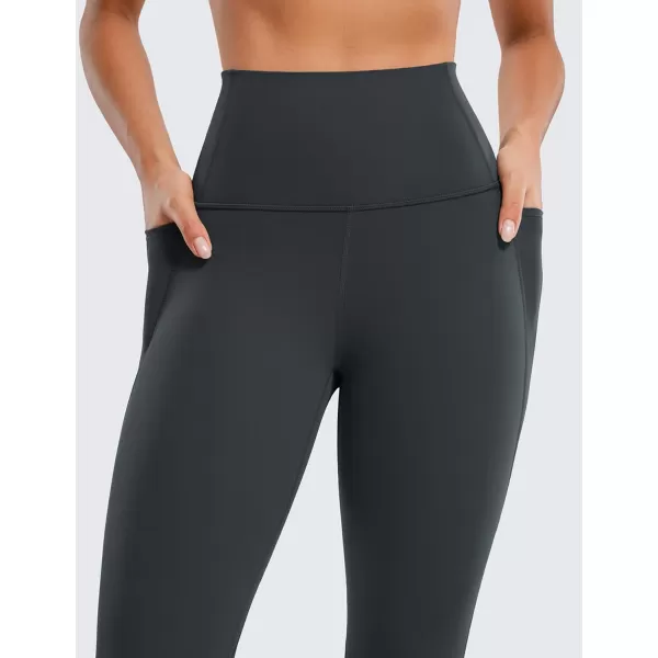 CRZ YOGA Womens Butterluxe Workout Leggings 28 Inches  High Waisted Gym Yoga Pants with Pockets Running Buttery SoftMelanite