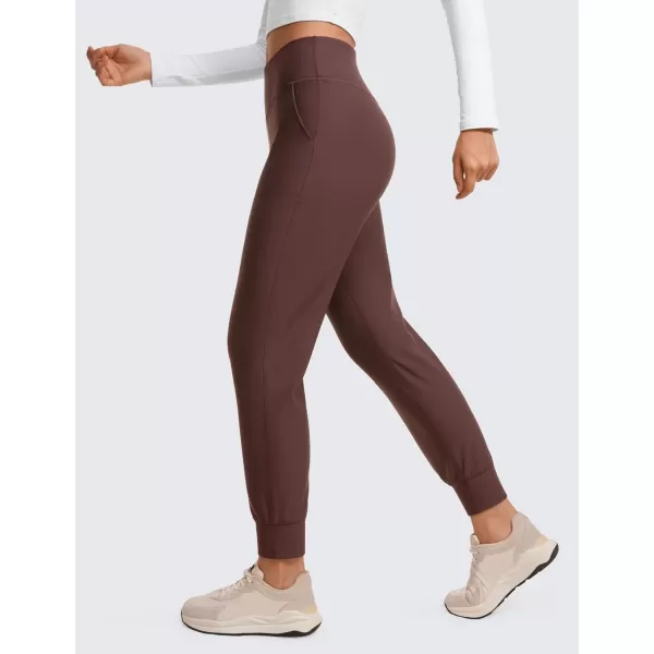 CRZ YOGA Womens Fleece Lined Workout Joggers with Pockets 275quot  Hiking Running Outdoor Pants Water Resistant Winter WarmTaupe
