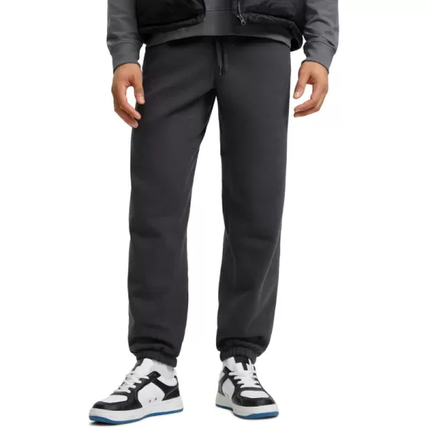 CRZ YOGA Cotton Fleece Sweatpants for Men 32quot Loosed Fit Lounge Casual Elastic Bottom Sweat Pants with Zipper PocketsMysterious Grey