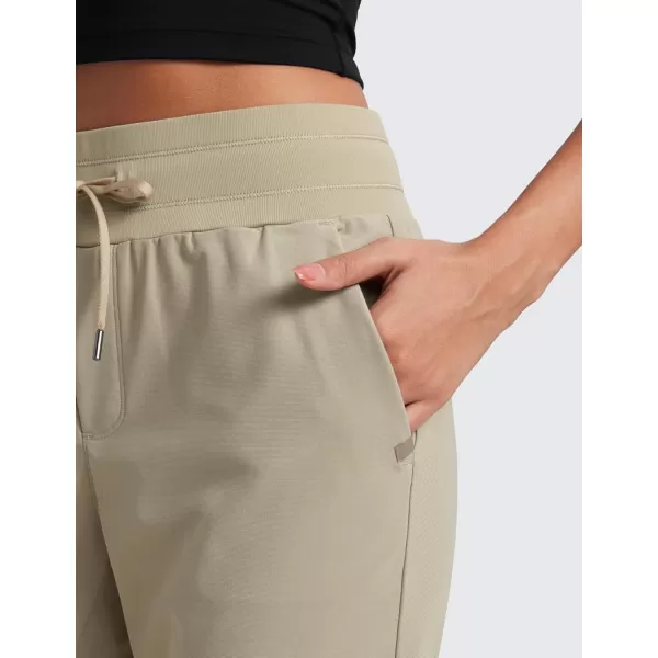 imageCRZ YOGA All Day Comfy Joggers for Women Golf Work Casual Hiking Travel Pants with PocketsKhali Barley