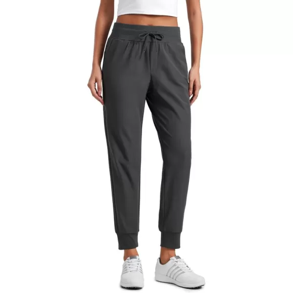 imageCRZ YOGA All Day Comfy Joggers for Women Golf Work Casual Hiking Travel Pants with PocketsMysterious Grey