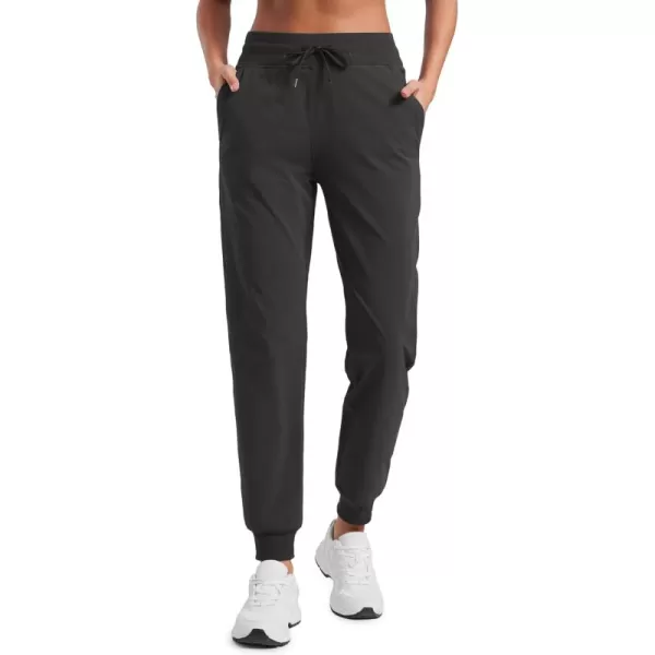 imageCRZ YOGA Casual Workout Jogger Pants for Women 285quot  Tapered Lightweight Stretch Athletic Outdoor Joggers with PocketsInk Gray