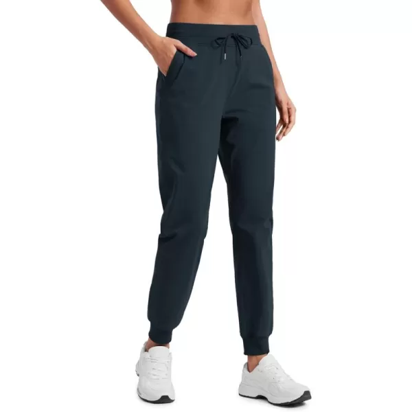 imageCRZ YOGA Casual Workout Jogger Pants for Women 285quot  Tapered Lightweight Stretch Athletic Outdoor Joggers with PocketsTrue Navy