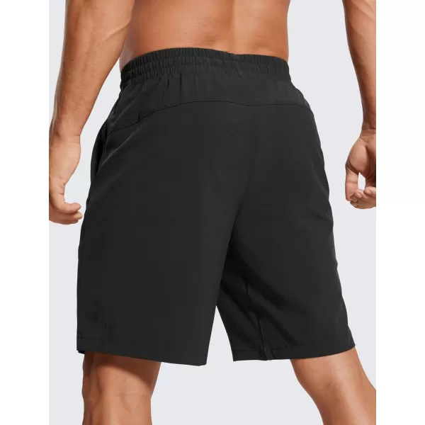 imageCRZ YOGA Mens 2 in 1 Running Shorts with Liner  9 Quick Dry Workout Sports Athletic Shorts with PocketsBlack