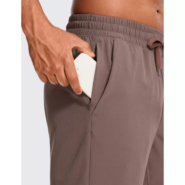 imageCRZ YOGA Mens 2 in 1 Running Shorts with Liner  9 Quick Dry Workout Sports Athletic Shorts with PocketsBrown Rock