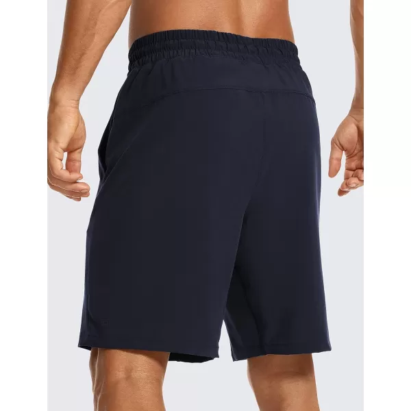 imageCRZ YOGA Mens 2 in 1 Running Shorts with Liner  9 Quick Dry Workout Sports Athletic Shorts with PocketsNavy