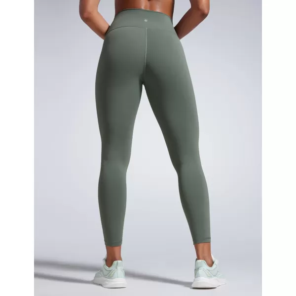 imageCRZ YOGA Women Butterbreeze Workout Leggings 25 Inches  High Waisted Tummy Control Athletic Gym Yoga Running Cycling PantsGrey Sage