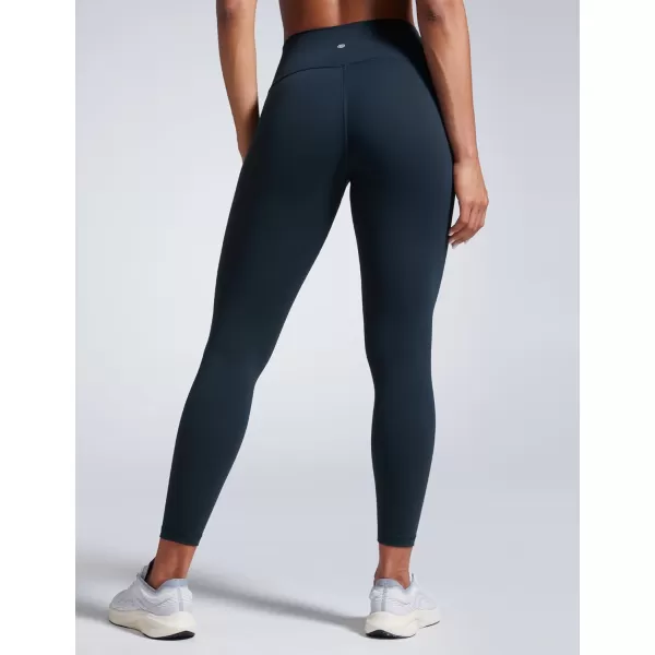 imageCRZ YOGA Women Butterbreeze Workout Leggings 25 Inches  High Waisted Tummy Control Athletic Gym Yoga Running Cycling PantsTrue Navy