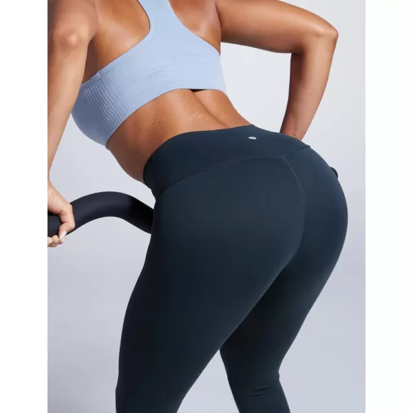 imageCRZ YOGA Women Butterbreeze Workout Leggings 25 Inches  High Waisted Tummy Control Athletic Gym Yoga Running Cycling PantsTrue Navy