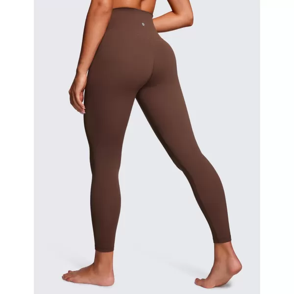 imageCRZ YOGA Womens Butterluxe Cross Waist Workout Leggings 25quot  V Crossover High Waisted Gym Yoga LeggingsCoffee Brown