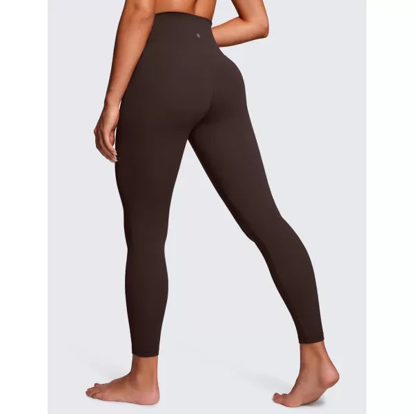 imageCRZ YOGA Womens Butterluxe Cross Waist Workout Leggings 25quot  V Crossover High Waisted Gym Yoga LeggingsHot Fudge Brown