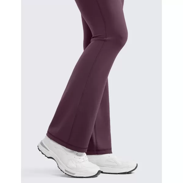 imageCRZ YOGA Womens Butterluxe High Waist Flare Pants 29quot  305quot  32quot  335quot  Wide Leg Bootcut Yoga Pants with Pocket LoungeGrape Thistle Purple