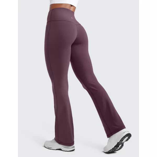 imageCRZ YOGA Womens Butterluxe High Waist Flare Pants 29quot  305quot  32quot  335quot  Wide Leg Bootcut Yoga Pants with Pocket LoungeGrape Thistle Purple