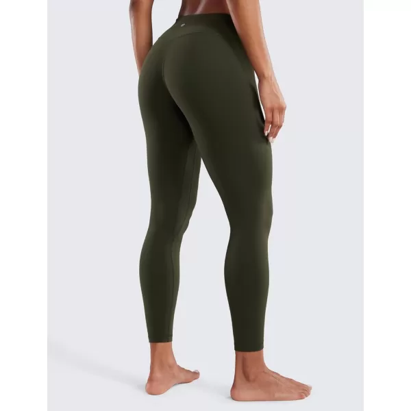 imageCRZ YOGA Womens Butterluxe Low Rise Workout Leggings 25 Inches  Comfy Buttery Soft Athletic Gym Lounge Yoga PantsOlive Green