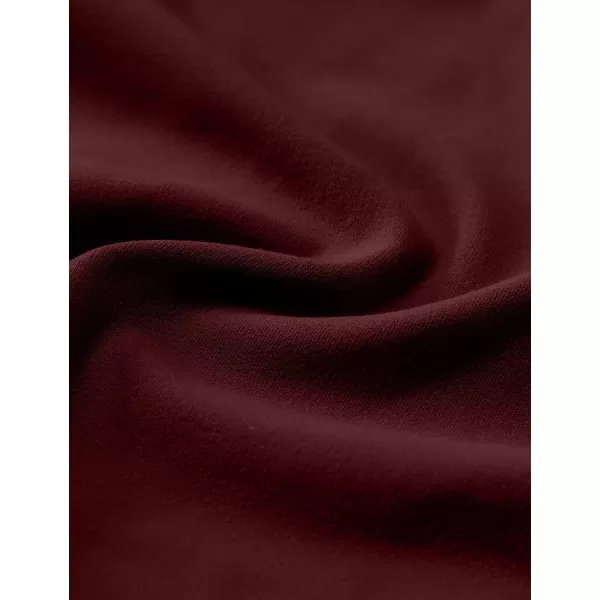 imageCRZ YOGA Womens Butterluxe Mock Turtleneck Long Sleeves Crop Tops Slim Fit Workout Casual TShirt Base Layer Fall ShirtsRed Merlot