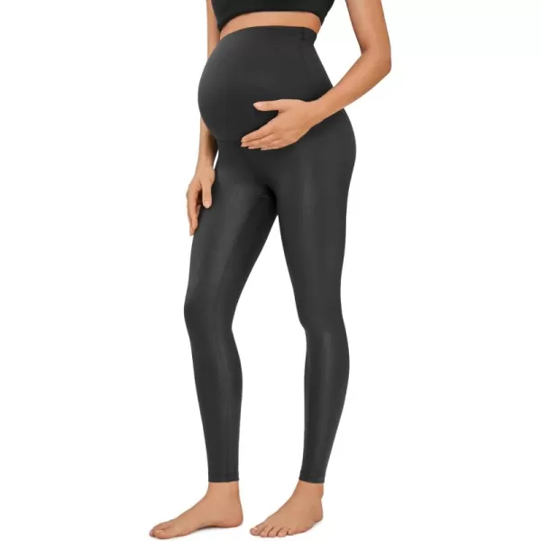 imageCRZ YOGA Womens Butterluxe Maternity Leggings Over The Belly 28quot  Workout Activewear Yoga Pregnancy Pants Buttery SoftBlack Classic