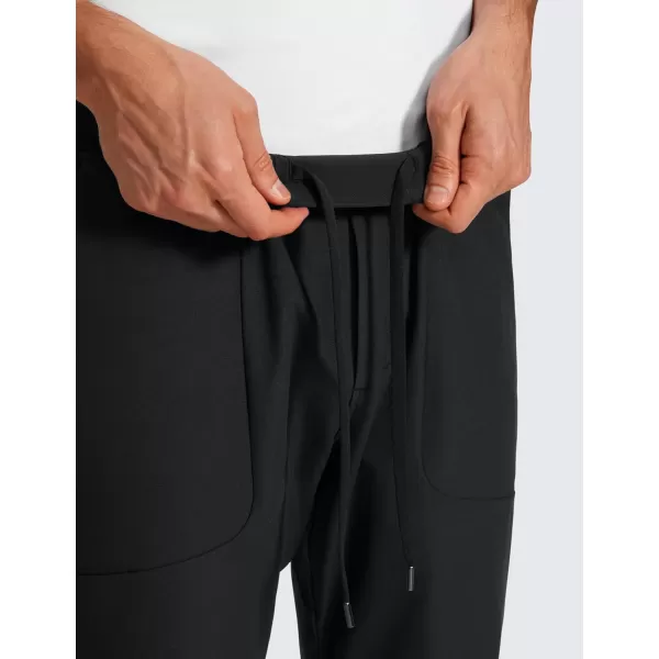 imageCRZ YOGA All Day Comfy Golf Pants for Men 31 Quick Dry Lightweight Work Casual Pants with PocketsBlack