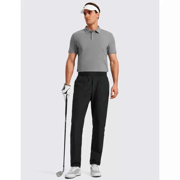 imageCRZ YOGA All Day Comfy Golf Pants for Men 31 Quick Dry Lightweight Work Casual Pants with PocketsBlack