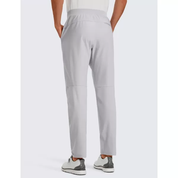 imageCRZ YOGA All Day Comfy Golf Pants for Men 31 Quick Dry Lightweight Work Casual Pants with PocketsPlatinum Grey