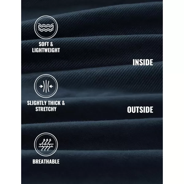 imageCRZ YOGA Hoodies for Men French Terry Hooded Sweatshirts Workout Athletic Casual Pullover Hoodie Tops with PocketTrue Navy