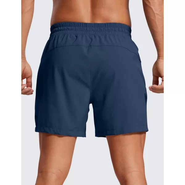 imageCRZ YOGA Mens 2 in 1 Running Shorts with Liner  5 Quick Dry Workout Sports Athletic Shorts with PocketsElectric Blue