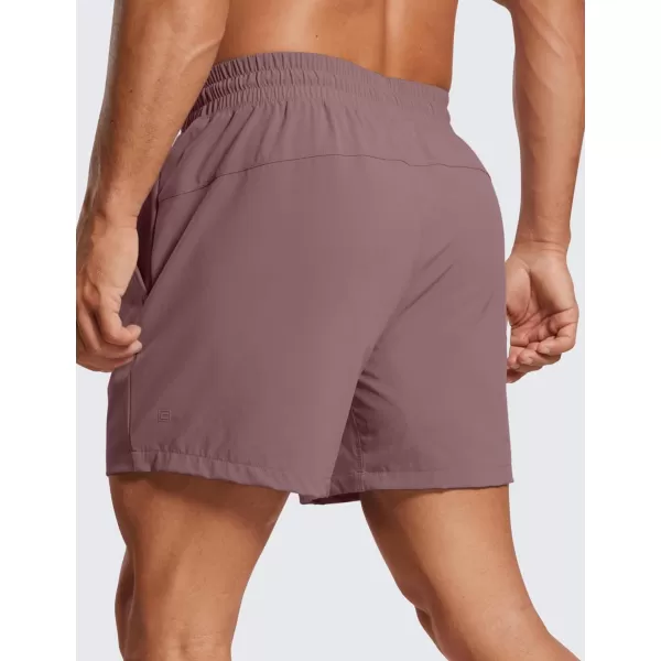 imageCRZ YOGA Mens 2 in 1 Running Shorts with Liner  5 Quick Dry Workout Sports Athletic Shorts with PocketsMauve