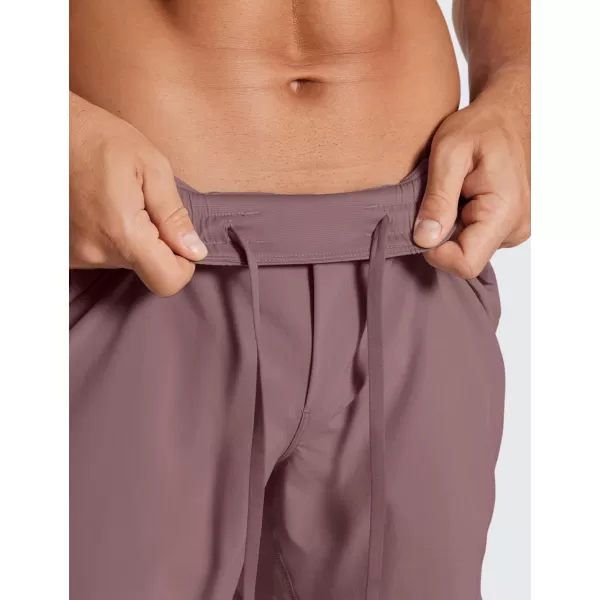 imageCRZ YOGA Mens 2 in 1 Running Shorts with Liner  5 Quick Dry Workout Sports Athletic Shorts with PocketsMauve