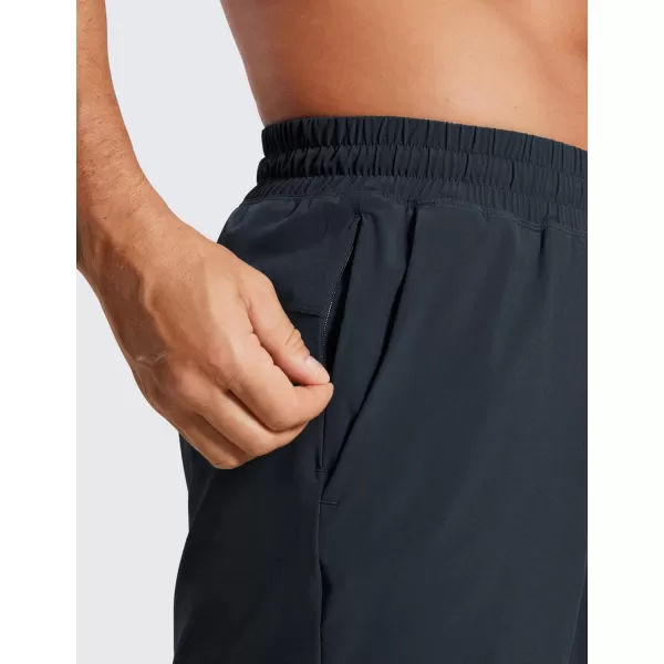 imageCRZ YOGA Mens 2 in 1 Running Shorts with Liner  5 Quick Dry Workout Sports Athletic Shorts with PocketsTrue Navy