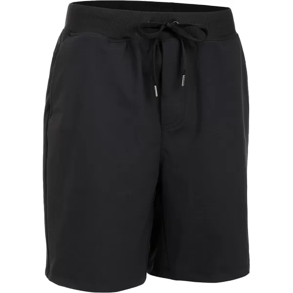 imageCRZ YOGA Mens FourWay Stretch Workout Shorts  7 Soft Durable Casual Athletic Shorts with Pockets Gym Running HikingBlack