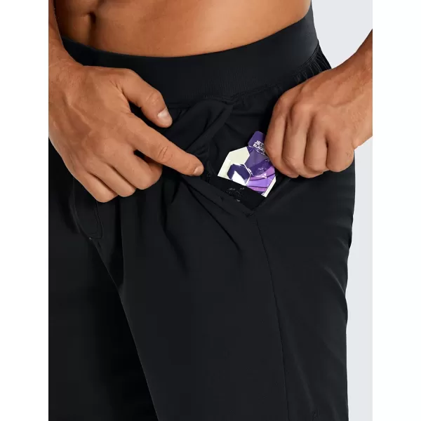 imageCRZ YOGA Mens FourWay Stretch Workout Shorts  7 Soft Durable Casual Athletic Shorts with Pockets Gym Running HikingBlack