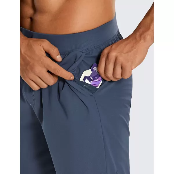 imageCRZ YOGA Mens FourWay Stretch Workout Shorts  7 Soft Durable Casual Athletic Shorts with Pockets Gym Running HikingElectric Blue