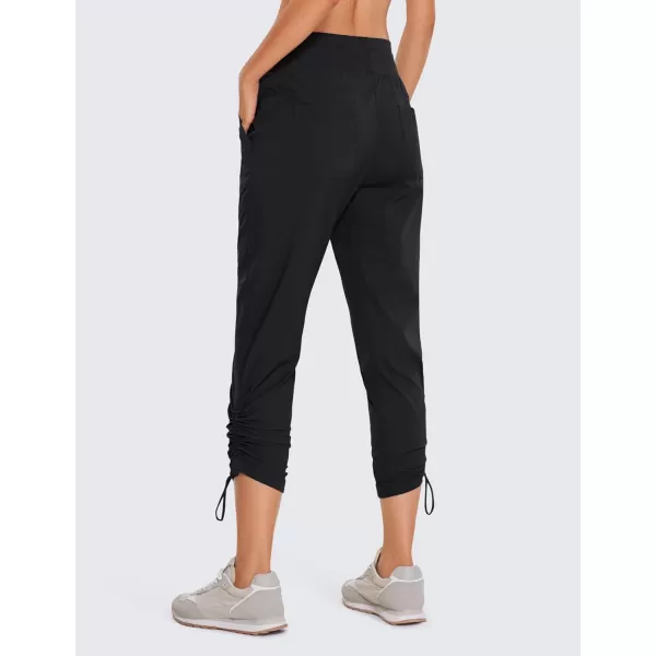 imageCRZ YOGA Womens Casual 78 Pants 25quot Lightweight Workout Outdoor Athletic Track Travel Lounge Joggers PocketsBlack