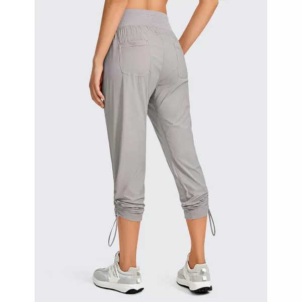 imageCRZ YOGA Womens Casual 78 Pants 25quot Lightweight Workout Outdoor Athletic Track Travel Lounge Joggers PocketsDark Chrome