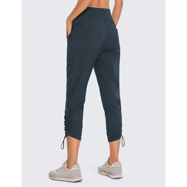 imageCRZ YOGA Womens Casual 78 Pants 25quot Lightweight Workout Outdoor Athletic Track Travel Lounge Joggers PocketsMelanite