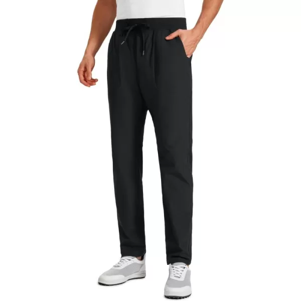 imageCRZ YOGA All Day Comfy Golf Pants for Men 31 Quick Dry Lightweight Work Casual Pants with PocketsBlack