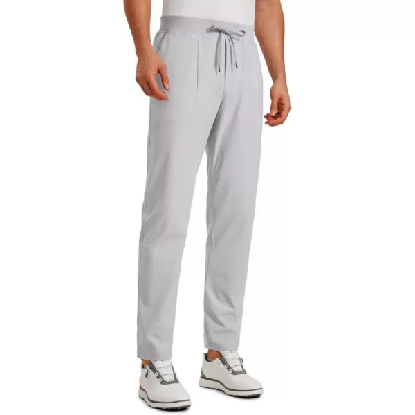 imageCRZ YOGA All Day Comfy Golf Pants for Men 31 Quick Dry Lightweight Work Casual Pants with PocketsPlatinum Grey