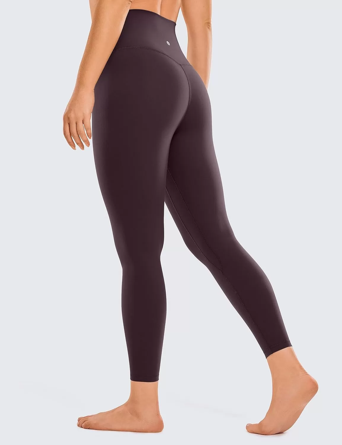 imageCRZ YOGA Womens Brushed Naked Feeling Workout Leggings 25quot  High Waisted Gym Compression Tummy Control Yoga PantsArctic Plum