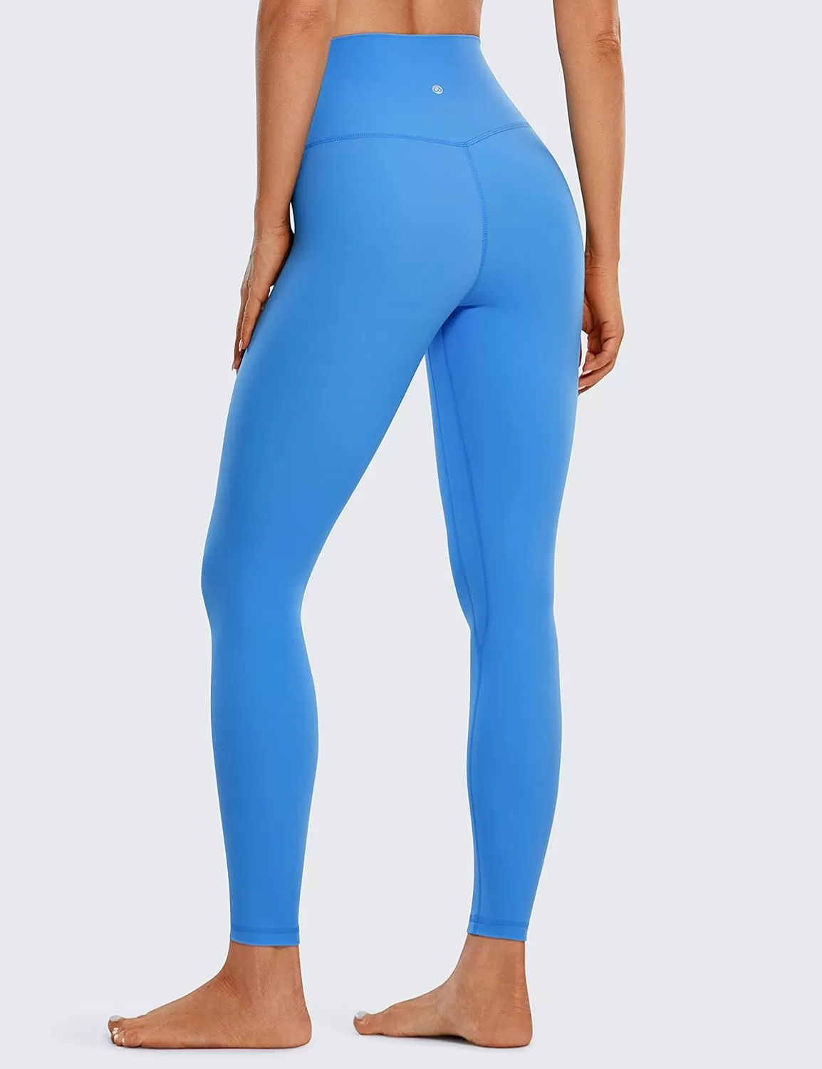imageCRZ YOGA Womens Brushed Naked Feeling Workout Leggings 25quot  High Waisted Gym Compression Tummy Control Yoga PantsHazy Blue