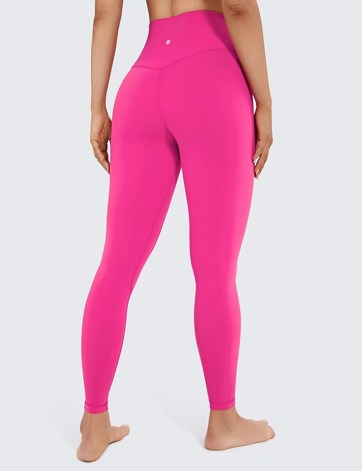 imageCRZ YOGA Womens Brushed Naked Feeling Workout Leggings 25quot  High Waisted Gym Compression Tummy Control Yoga PantsHibiscus Purple